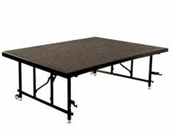 Midwest TA3824P - Transfold Adjustable Stage & Seated Riser Units - 36" wide Polypropylene Deck