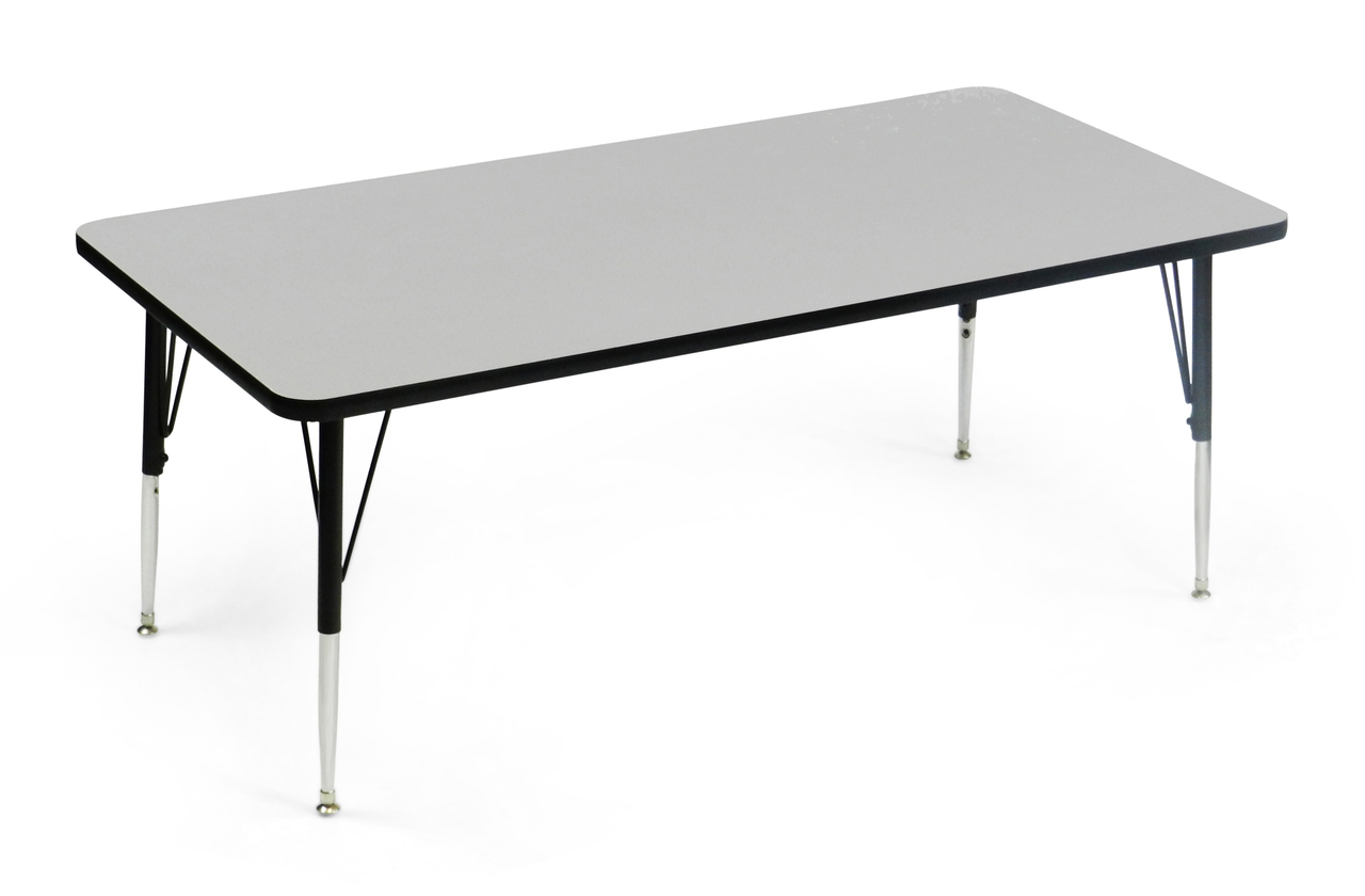 Correll AM2448-REC Gray Adjustable Height Rectangular table