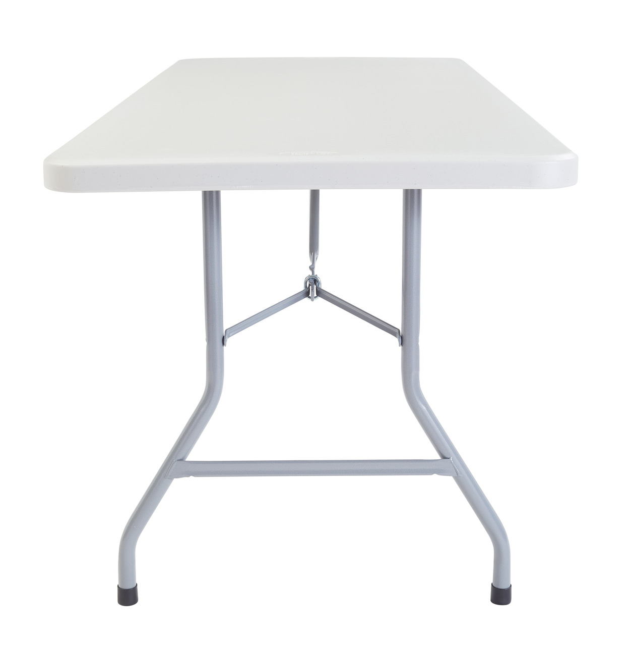 NPS 30" x 96" Heavy Duty Folding Table - Speckled Gray Top and Grey Frame