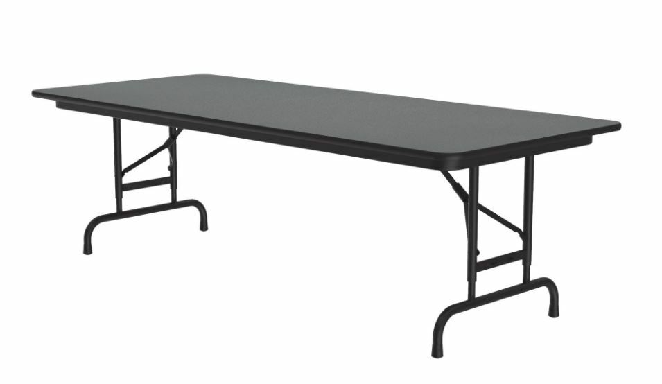 Correll CFA3096PX High Pressure Laminate Adjustable Height Folding Table-Rectangular 30" x 96"