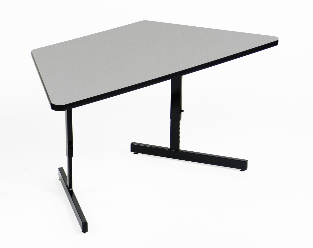 Correll CSA3060MTR Melamine Adjustable Height Computer Table