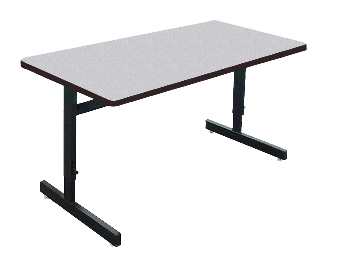 Correll CSA3060M Melamine Adjustable Height Computer Table