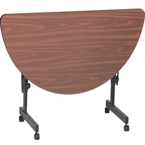 Correll FT2448HR Heavy Duty Half Round Commercial Folding Table