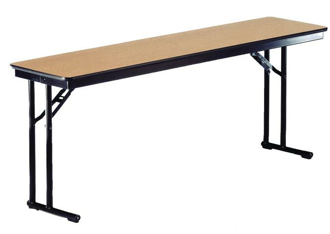 Midwest CP518F Particleboard Core Comfort Leg Seminar Folding Table - 18" x 60"