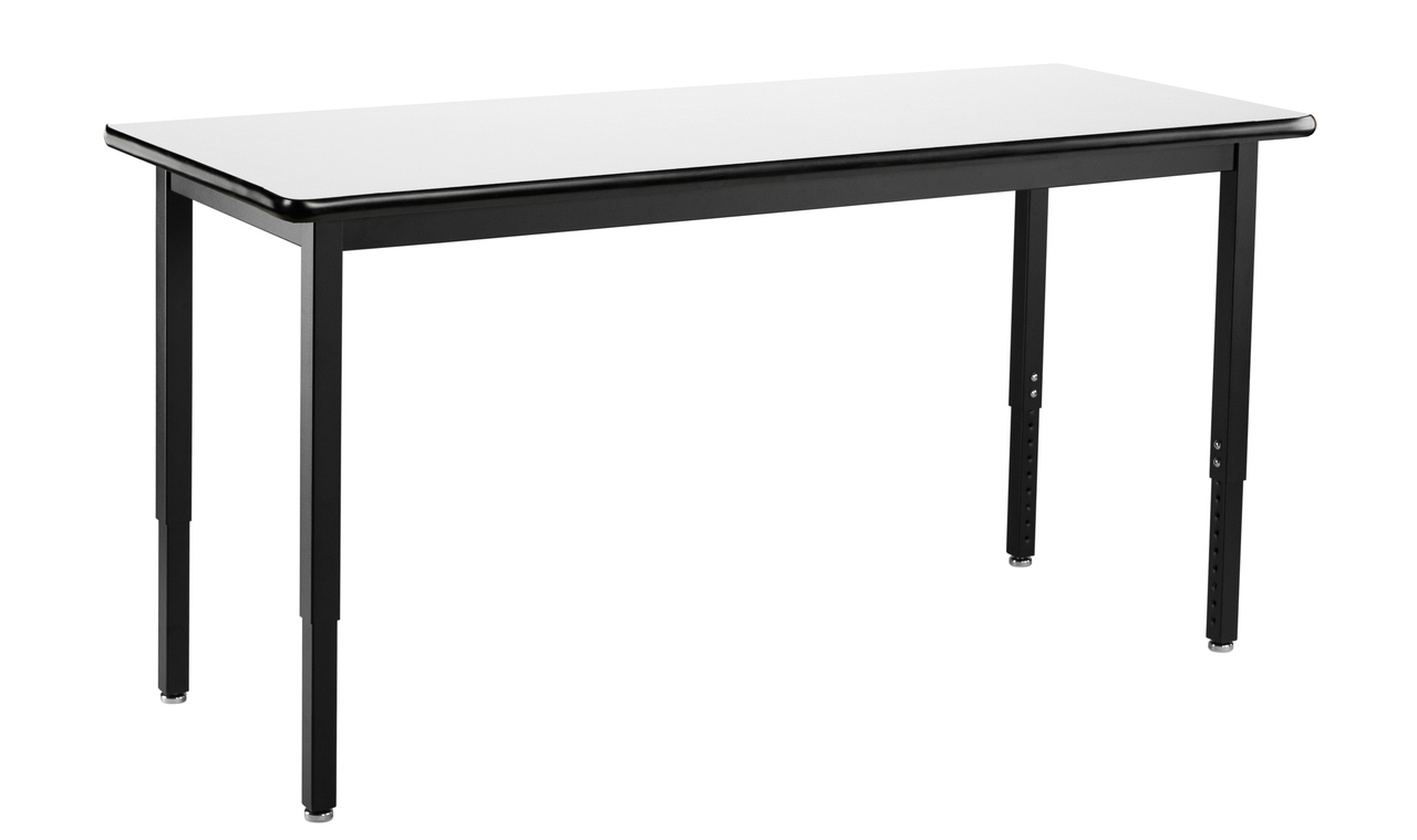 NPS Heavy-Duty Table -  24" x 54" -  Whiteboard Top - White Surface Color