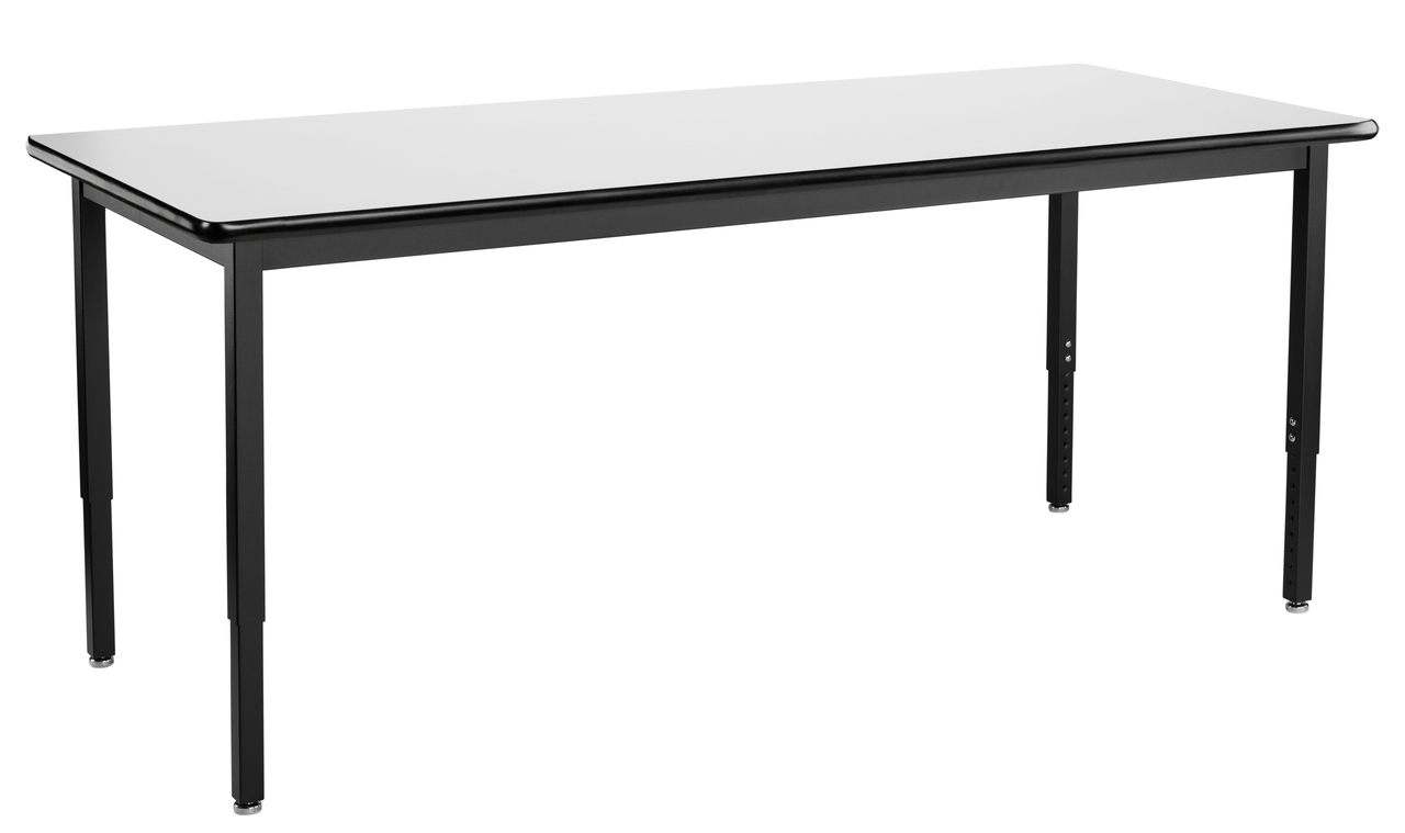 NPS Heavy-Duty Table -  30" x 96" -  Whiteboard Top - White Surface Color