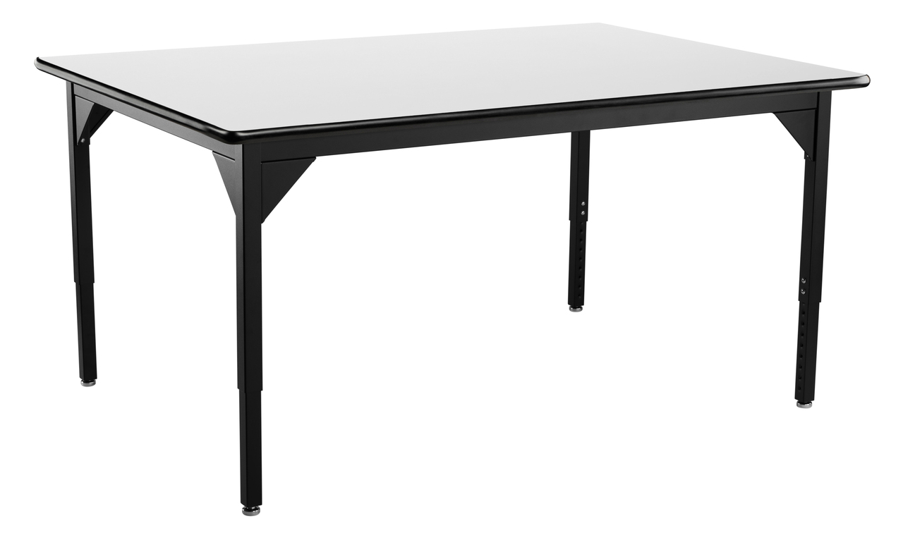 NPS Heavy-Duty Table, 42" x 60", Whiteboard Top - White Surface Color