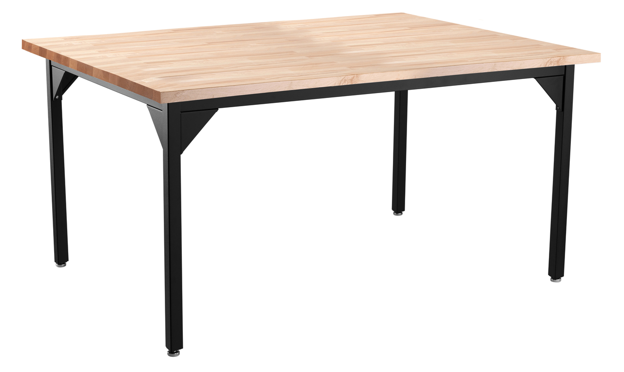 NPS Heavy-Duty Table -  48" x 60" -  Butcherblock Top - Maple Surface Color