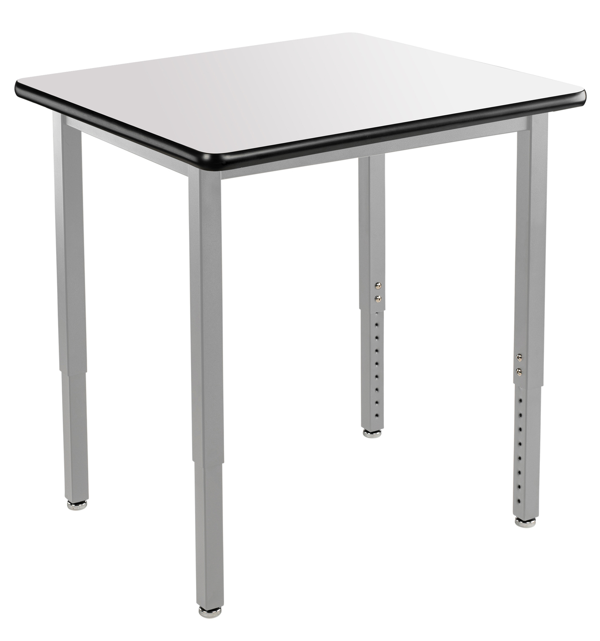 NPS Heavy-Duty Table -  24" x 24" -  Whiteboard Top - White Surface Color