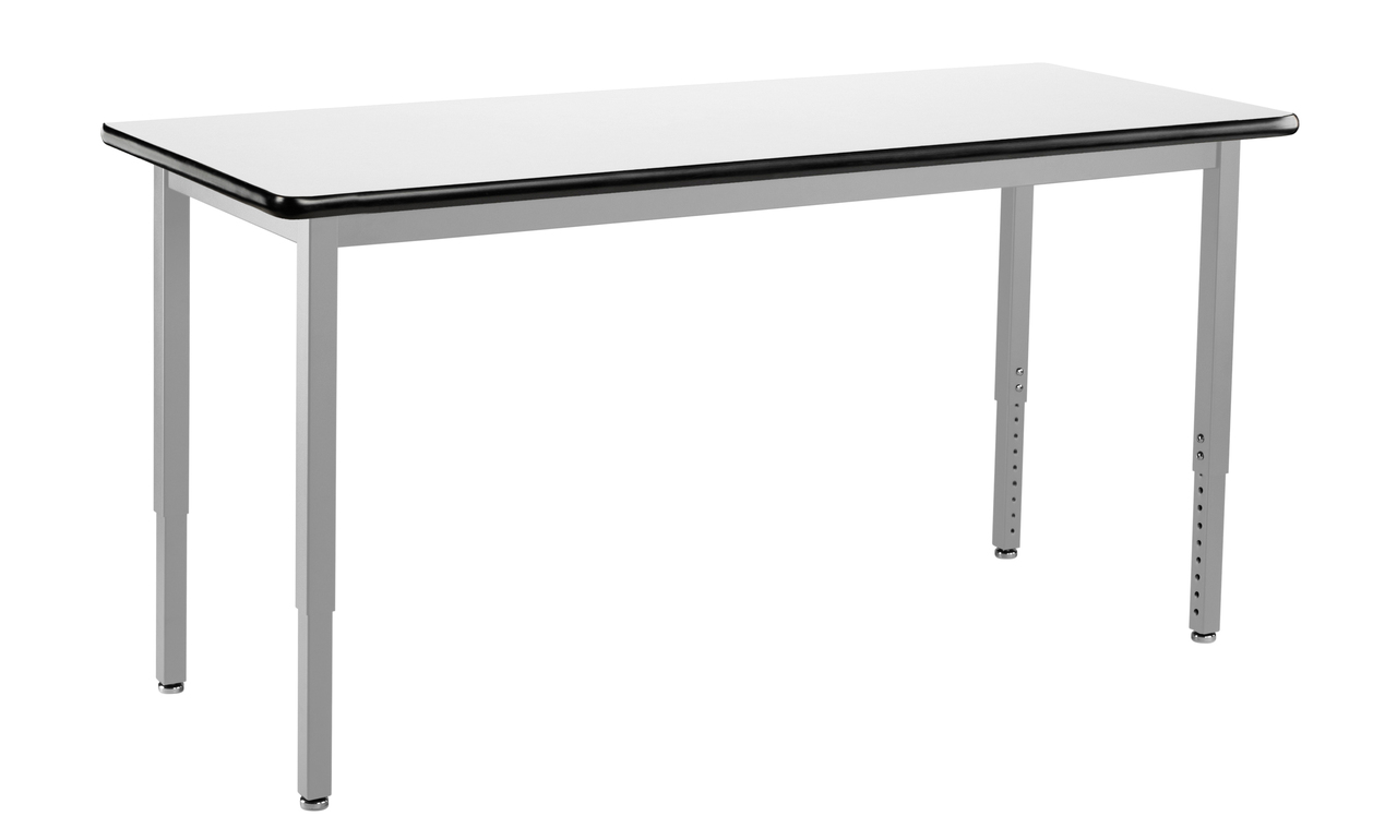 NPS Heavy-Duty Table -  24" x 48" -  Whiteboard Top - White Surface Color