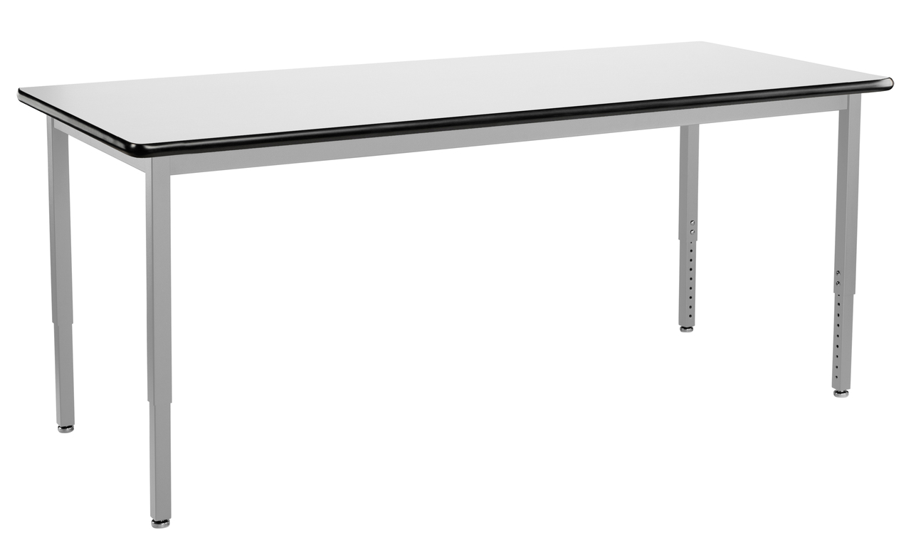 NPS Heavy-Duty Table -  24" x 84" -  Whiteboard Top - White Surface Color