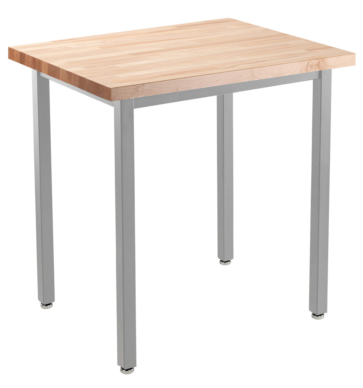 NPS Heavy-Duty Table -  36" x 36" -  Butcherblock Top - Maple Surface Color