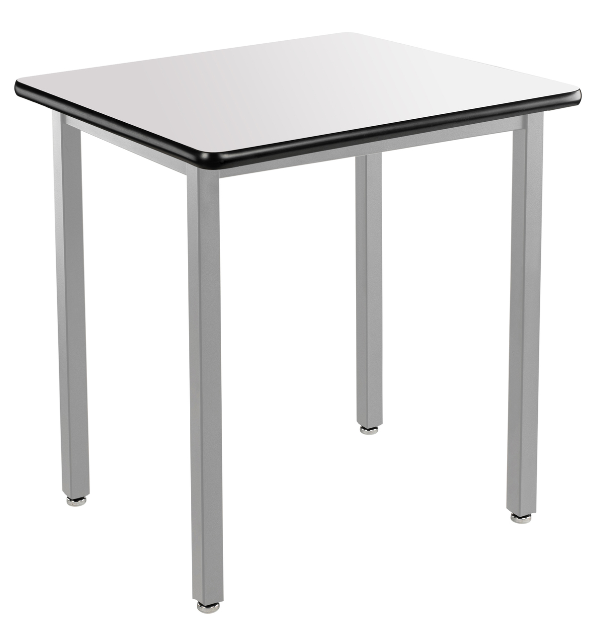 NPS Heavy-Duty Table -  30" x 30" -  Whiteboard Top - White Surface Color