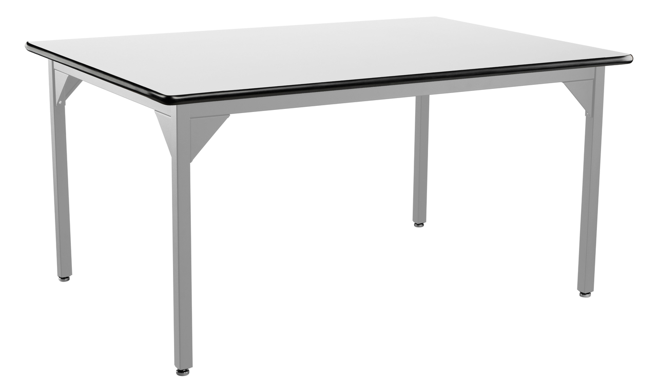 NPS Heavy-Duty Table -  48" x 60" -  Whiteboard Top - White Surface Color