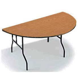 Midwest HR60EF - EF Series Folding Table - 1/2 of 60" diameter x 30" - 1/2 Round Style Folding Table (HR60EF )