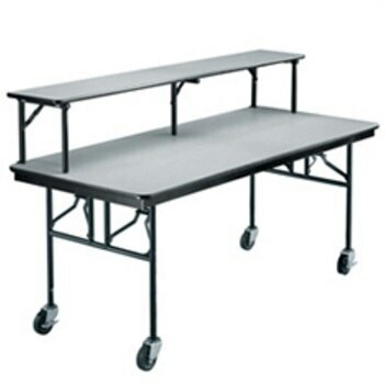 Midwest MB306EF - Mobile Utility Table - 30” x 72” x 30” - Folding Table