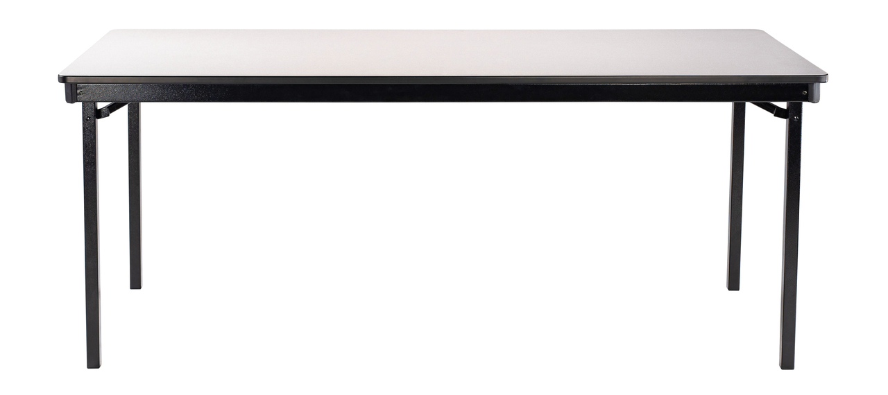 NPS 24" x 96" Max Seating Folding Table, Plywood Core/Edge Banding - Black Frame