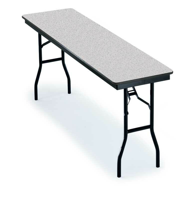 Midwest 818F Particleboard Core Seminar Folding Table - 18" x 96"