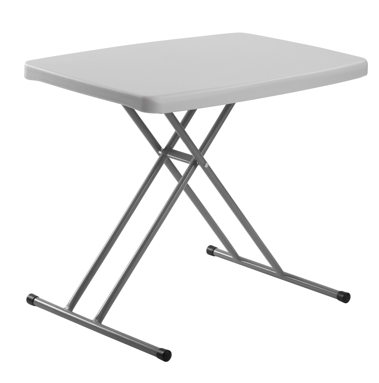 Commercialine 30" x 20" Personal Table - Speckled Grey Seat and Grey Frame