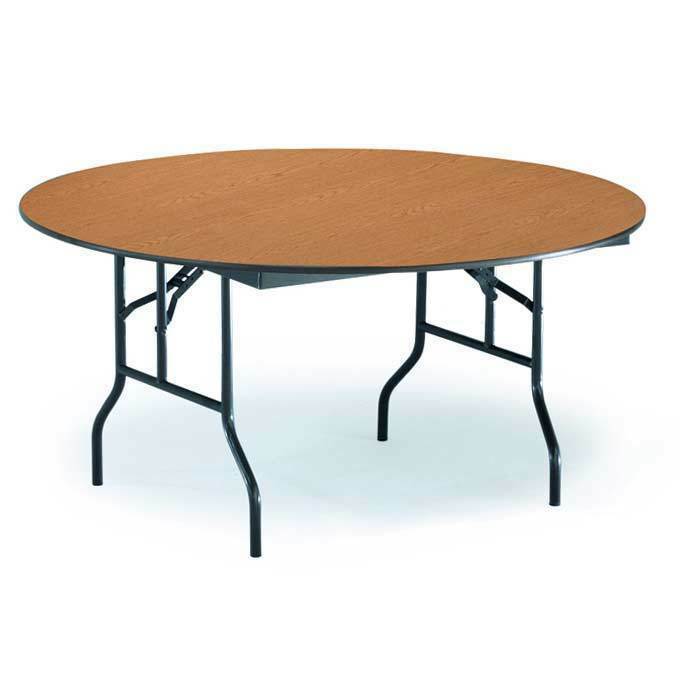 Midwest R60EF - EF Series Folding Table - 60" diameter x 30" - Round Style Folding Table