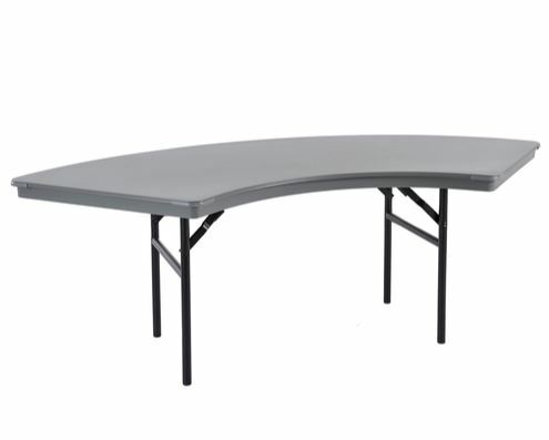 Dynalite Featherweight Heavy-Duty ABS Plastic Folding Table - Serpentine SE306DL