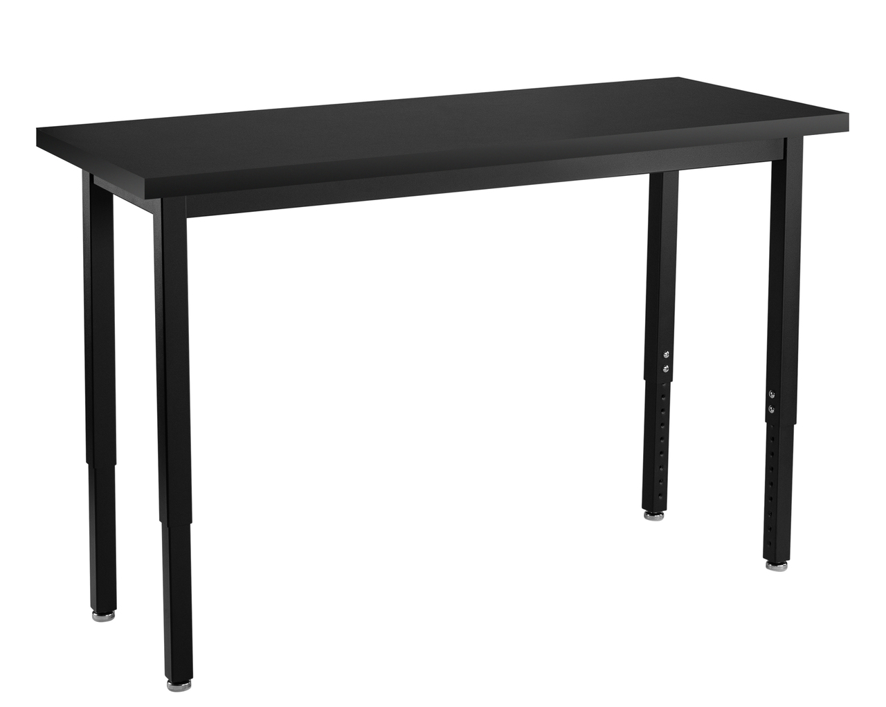 NPS Steel Science Lab Table -  18" x 60" -  Phenolic Top - Black Surface Color