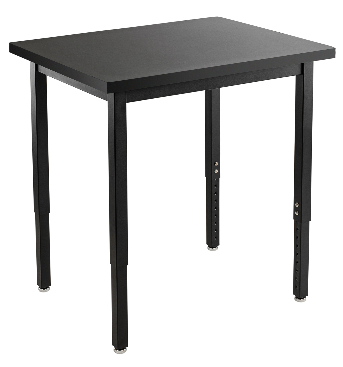 NPS Steel Science Lab Table -  24" x 36" -  Chemical Resistant Top - Black Surface Color