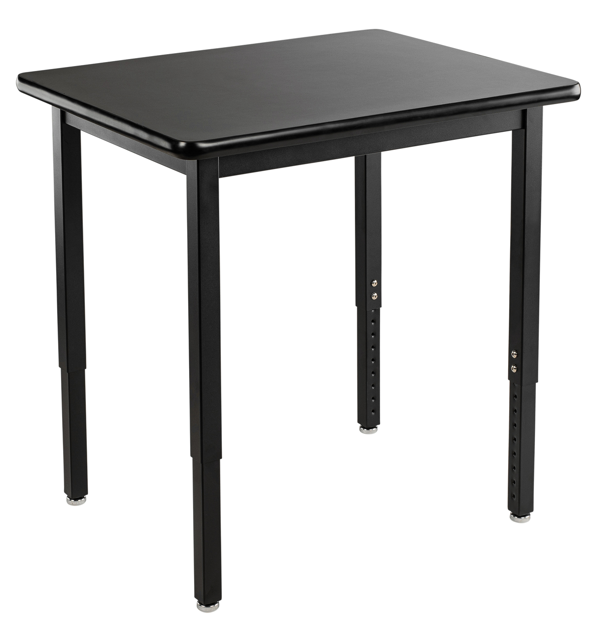 NPS Steel Science Lab Table -  24" x 24" -  HPL Top - Black Surface Color