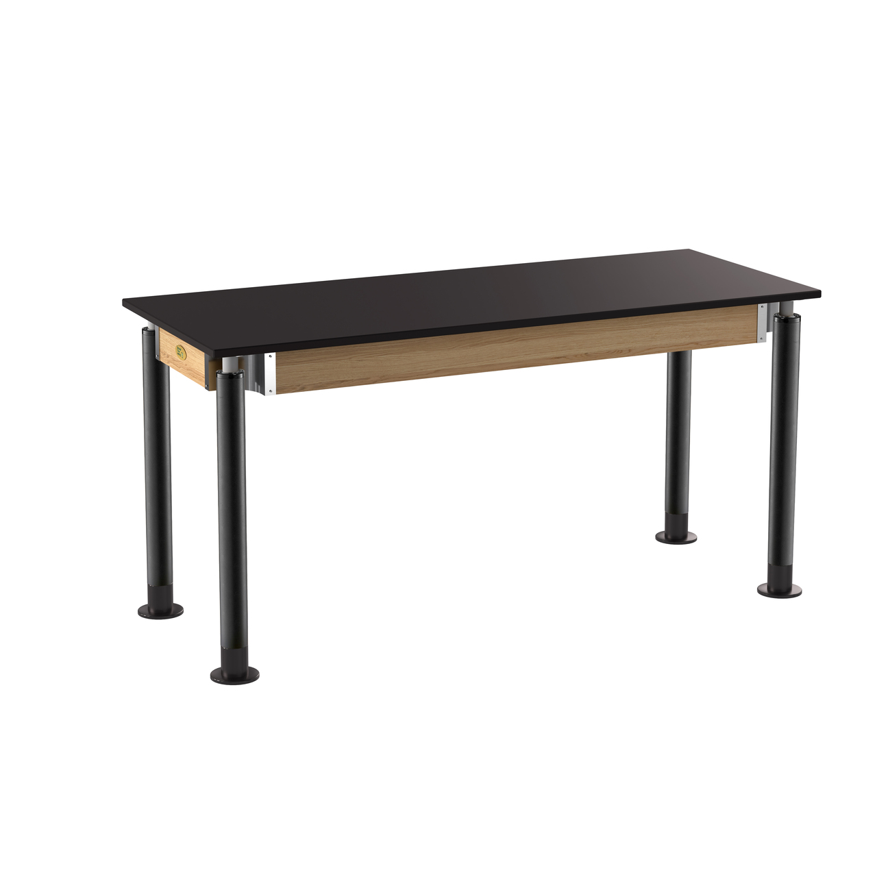 NPS Signature Science Lab Table, Black, 24"x60", Chemical Resistant Top - Black Top and Black Leg