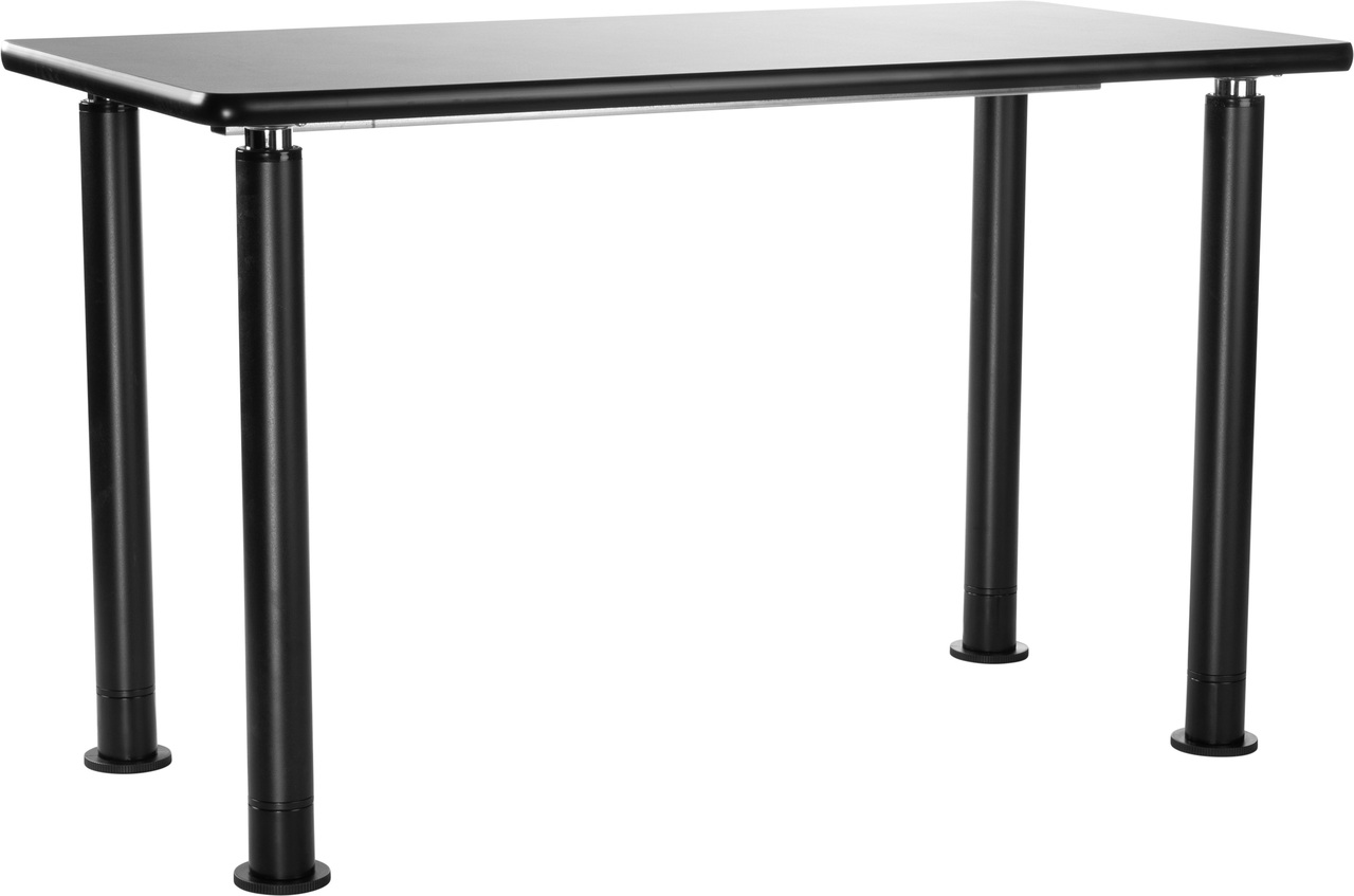 NPS Designer Science Table, 24"x72", HPL Top - Black Top and Black Leg