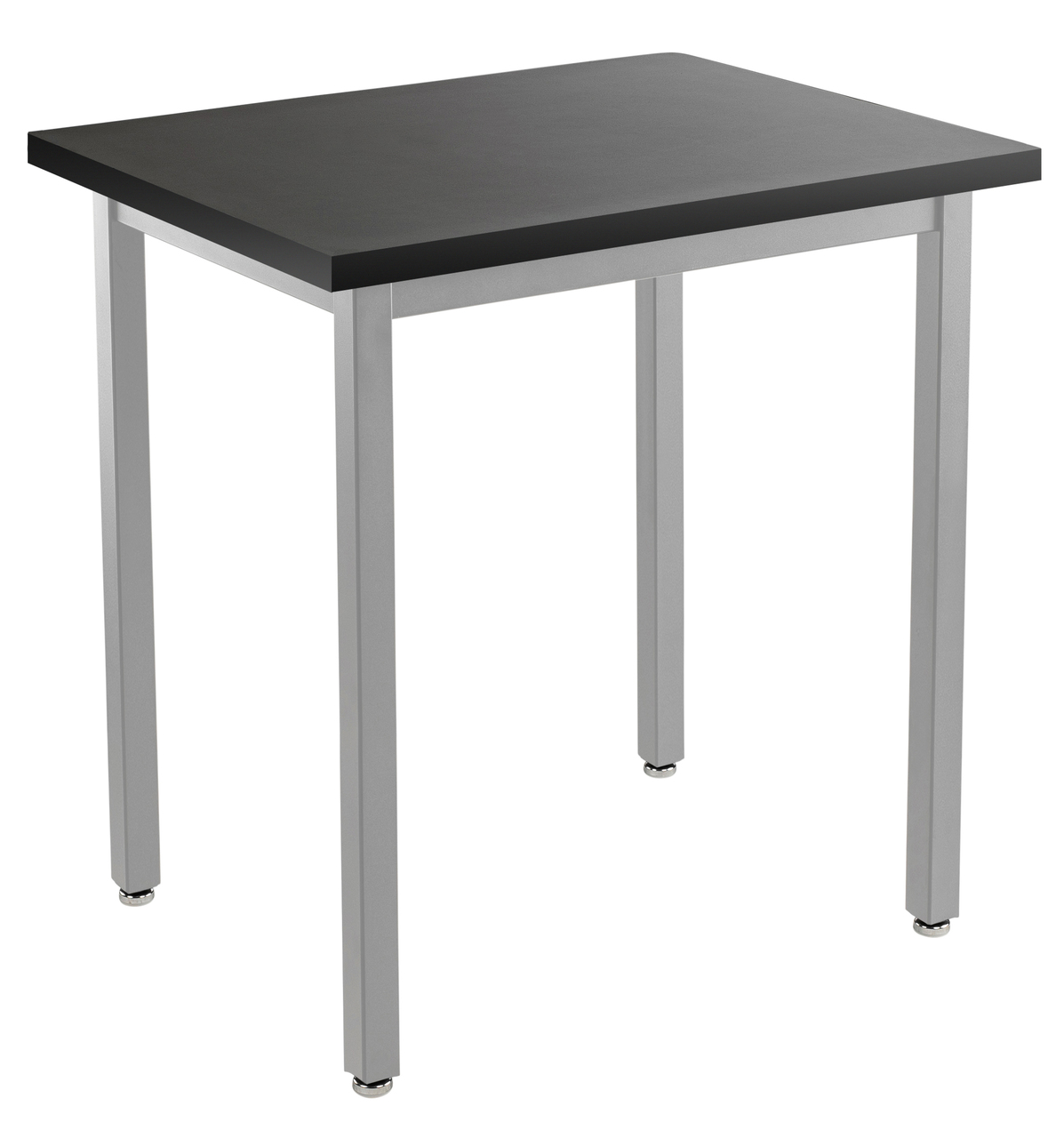 NPS Steel Science Lab Table -  36" x 36" -  Phenolic Top - Black Surface Color