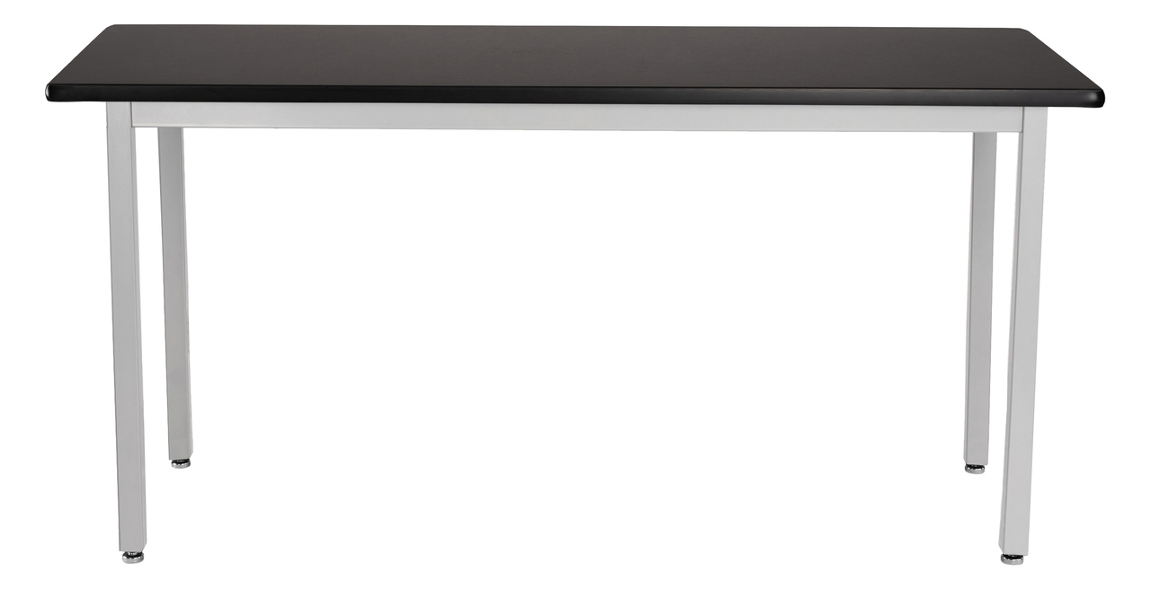 NPS Steel Science Lab Table, 24" x 60", HPL Top - Black Surface Color