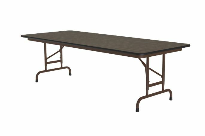 Correll Solid Plywood Core Folding Tables 36"x72" — Adjustable Height