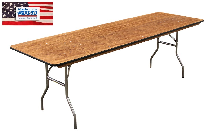 American Made V-Series Plywood Banquet Table.  Actual product may differ from this image.