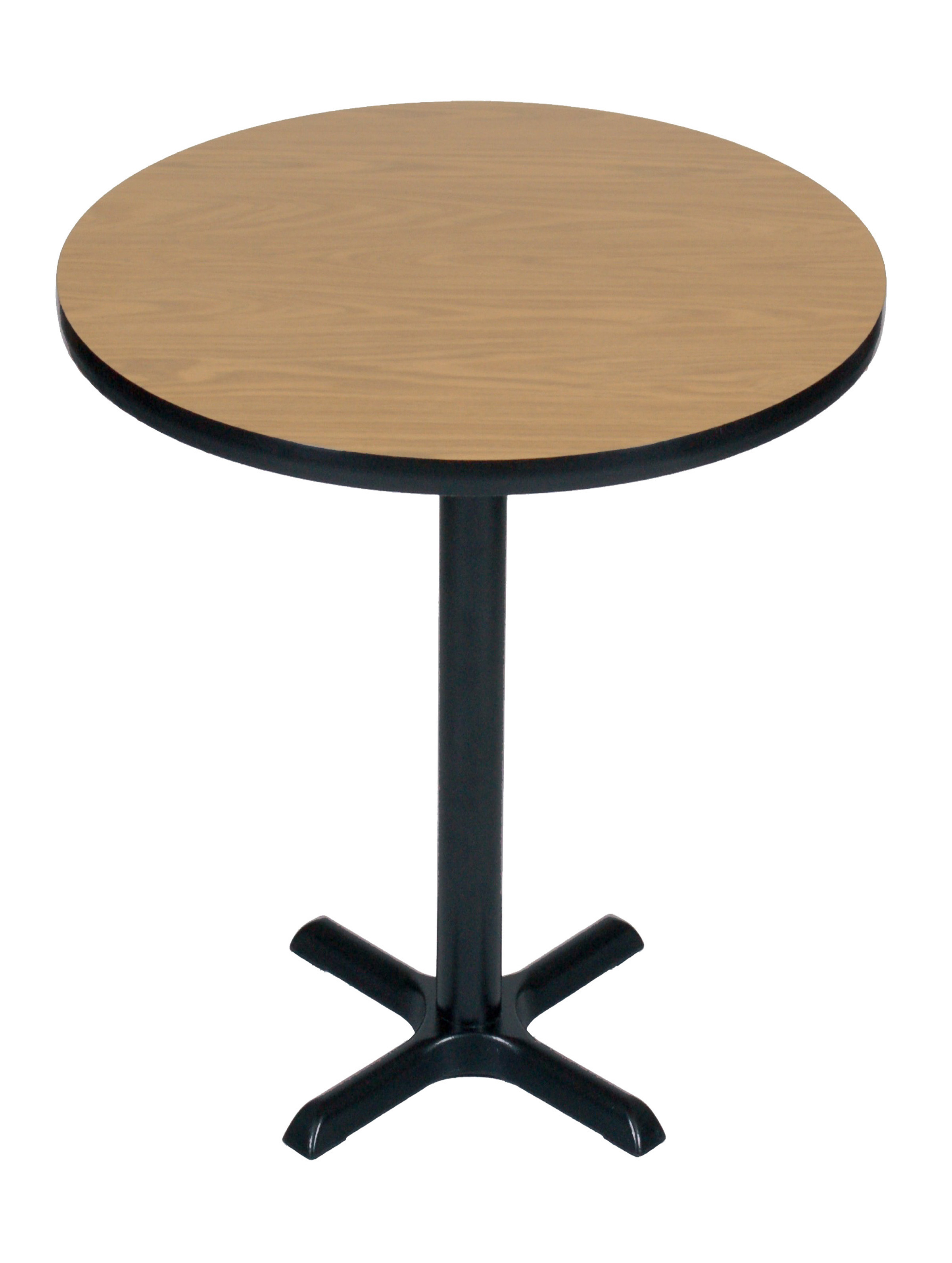 Bxb30R-01 Cafe and Breakroom Tables - Round Bar Stool-Standing Height - Walnut