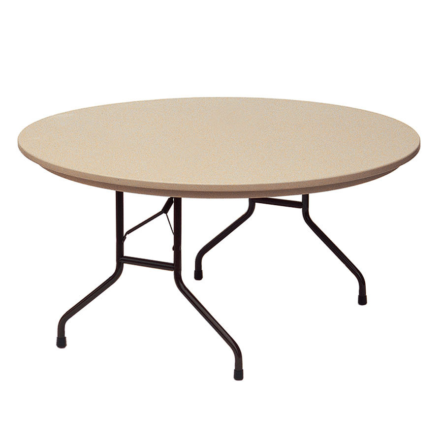 Correll RX60R Brown Tamper Resistant Correctional Facility Folding Table